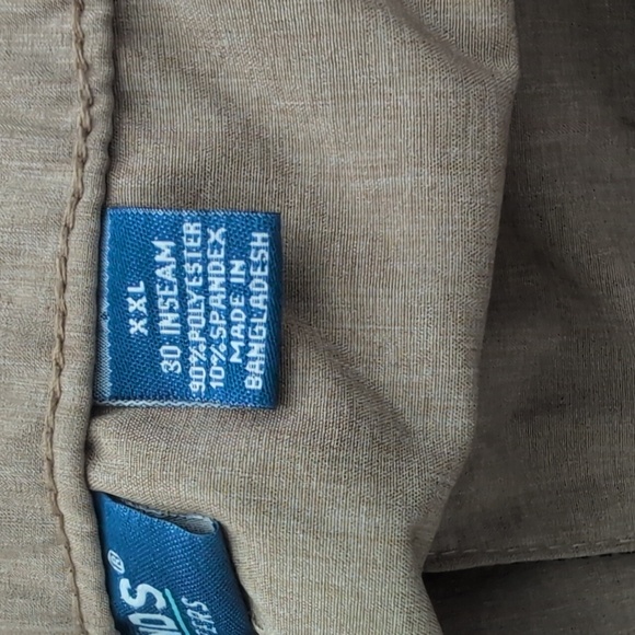 Reel Legends 2 Pair Performance Pants Fishing Convertible Pants XXL  30" Inseam - Picture 9 of 13